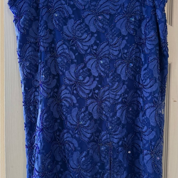 Vintage Lawrence Kazar New York sequined two piece dress. - Picture 5 of 6